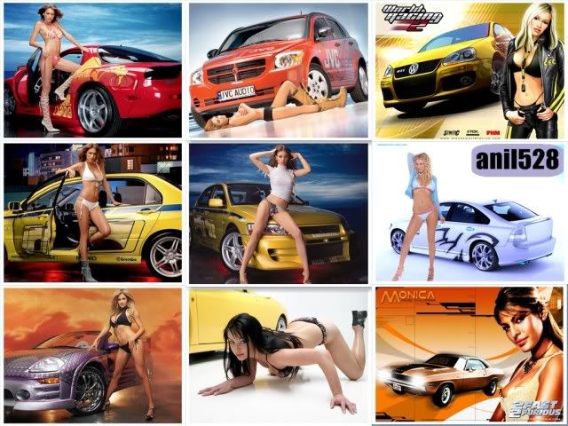 Super Cars With Hot Girls