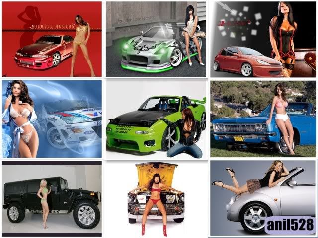 Super Cars With Hot Girls