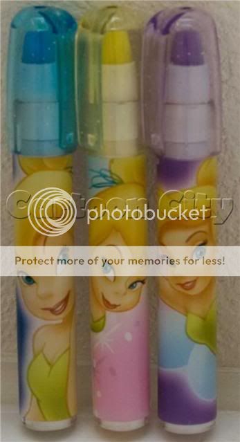 Disney Tinkerbell Fairy 3 Eraser Erasers Party Favors  