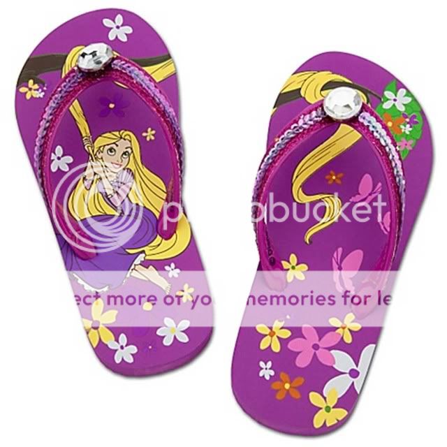  Tangled Jewel Flip Flops Toddler Size 7/8  