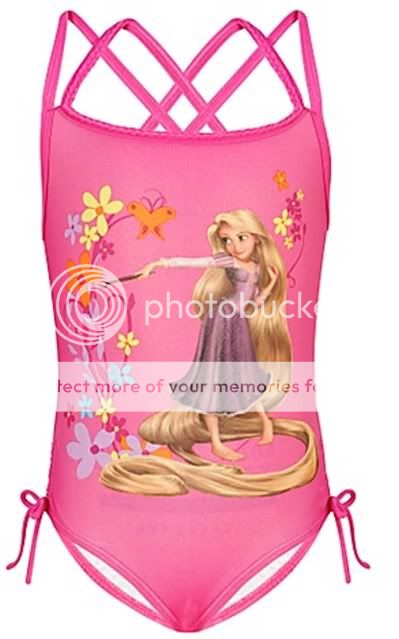  Tangled Rapunzel Swimsuit Size 10  