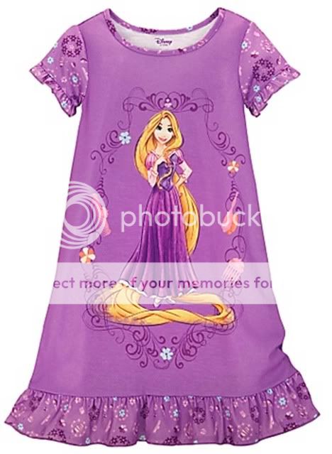 Disney Rapunzel Tangled Nightgown Pajamas Size 5/6  