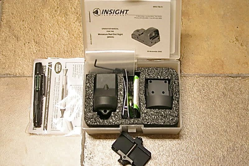 Insight MRDS Mini Red Dot Sight and Aimtech 1911 Grip Scope Mount review