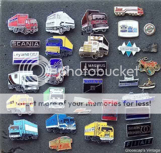   are some of the truck and other transportation pins that i have listed