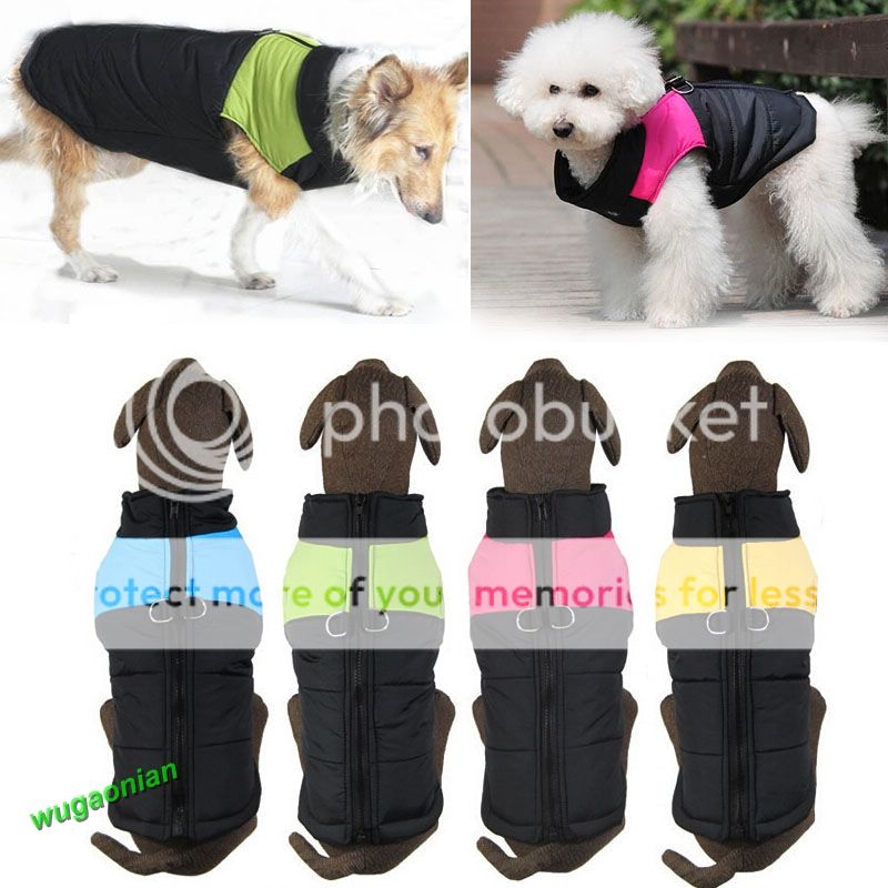 Comfortable Small Medium Large Big Pet Dog Clothes Winter Warm Vest ...